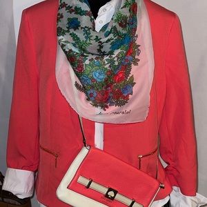 🌞 Vintage Jean Muratet scarf, floral print